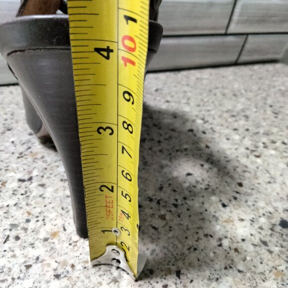 Genuine Leather "Felicia Brown" Bootie with Wood Heel - Picture 5 of 8